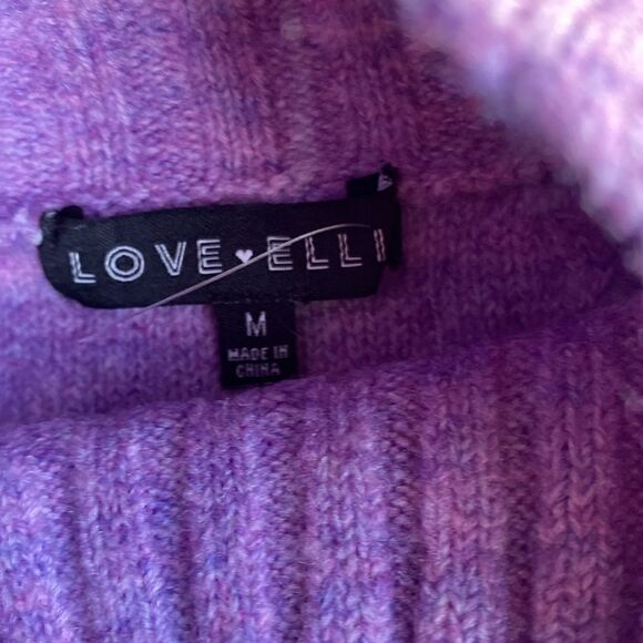 Love Ellie Purple Colorblock Sweater - Picture 5 of 7